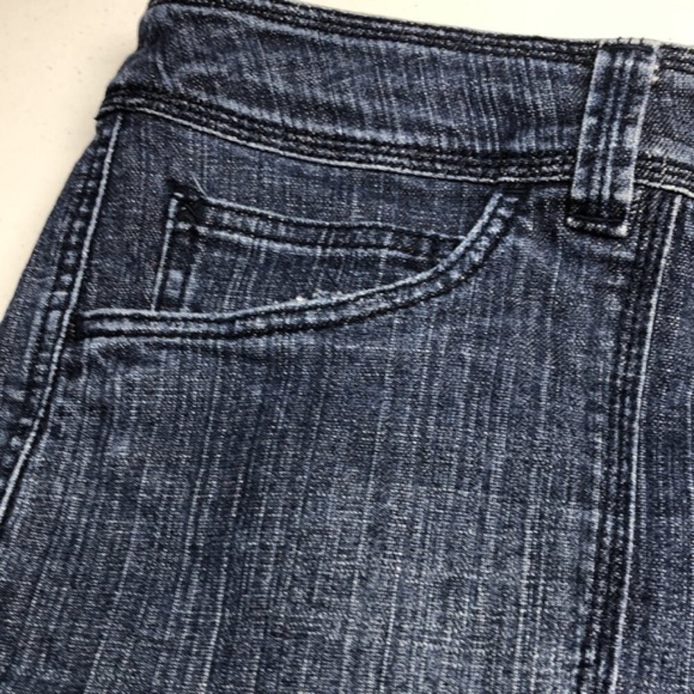 CLEO PETITES WIDE LEG CROP JEANS 14/32x19 ⭐️ - Picture 5 of 10